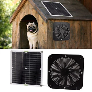 50W Solar Panel Powered Fan 13.5'' Ventilator Exhaust Fan Greenhouse Motorhome - Picture 1 of 10