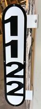 Metal Address Plaque/ Mailbox Topper or Side Post Customizable vertical/horizon.