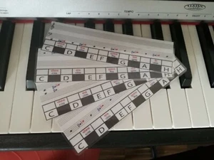 Klavier-, Piano-, Keyboard-, Noten- Schablone für Anfänger - Bild 1 von 4
