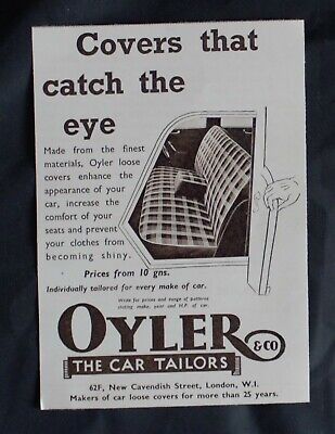 1955 Print Advert 'OYLER & CO. THE CAR TAILORS' 6.5  X 4.5  • 2.53€
