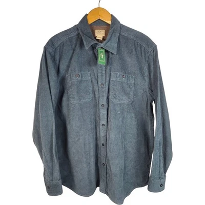 L.L. Camisa de pana Bean Lakewashed para hombre XL-Reg ajuste tradicional azul nueva con etiquetas Foto 1 de 4