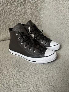 Converse Chuck Taylor All Star High Top Sneakers Mens 6 Brown Leather A01461C - Picture 1 of 11
