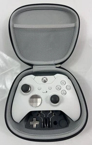 Custom Soft Touch White Face Microsoft Xbox One Black Elite Wireless Controller - Photo 1/6