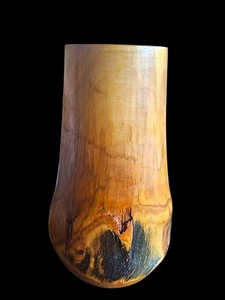 Vintage natürliche rustikale Wurzelholz Vase signiert JW Campbell Gunnison Colorado 7" hoch - Bild 1 von 6