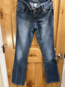 Maurices Straight Womens Teens Size 5/6 Long Regular Blue Jeans 32in Length - Picture 1 of 9