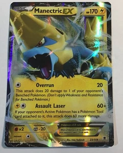Juego de Cartas Coleccionables Pokémon Manectric-EX Phantom Forces 23/119 Holo Holo Raro EX LP - Imagen 1 de 2