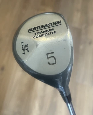 Northwestern Titanium 5-Madera 21° Loft ⛳ Derecha Medio Firme Flex Eje de Acero ~41" Foto 1 de 4