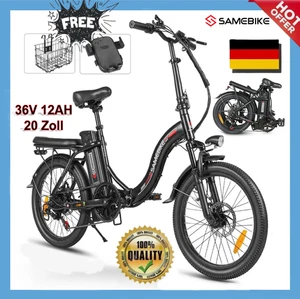 SAMEBIKE CY20 Klapprad 20 Zoll Elektrofahrrad 350W Damen Pedelec 25km/h Citybike - Bild 1 von 25