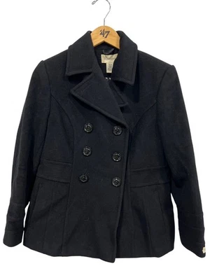 Chaquetón St Johns Bay Doble Pecho Para Mujer S Pequeña Lana Carrera Negocios Informal Foto 1 de 4