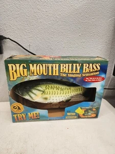 Vtg Big Mouth Billy Bass Singing Fish Sopranos Cabin Fishing Decor NOB. - Picture 1 of 14