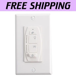 Compact 6-Speed Wall Mount Controller for Ceiling Fans - Elegant White Finish - Picture 1 of 3