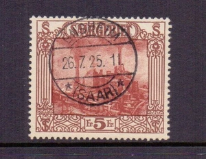 ALEMANIA - SAAR 1922 5f ROJO-MARRÓN Y CHOCOLATE SG97 GATO USADO 70€ - Imagen 1 de 2
