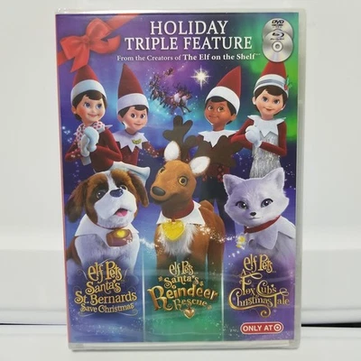 New Elf Pets Holiday Triple Feature DVD Blu Ray Christmas Stories Trilogy Target - Image 1 of 2