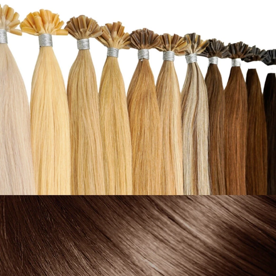 Keratin Bonding Hair Extensions Echthaar Haarverlängerun 25 Strähnen 1 Gramm - Bild 1 von 1