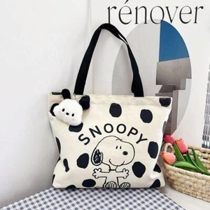 Snoopy Canvas Tasche Damen große Kapazität Tasche Mode Cartoon Handtasche mehrere Halter - Bild 1 von 26