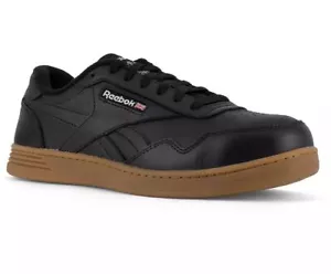NIB MEN'S REEBOK RB4154 CLUB MEMT WORK BLACK COMP. TOE SR EH XTR LOW SHOES $110 - Picture 1 of 5