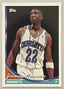1993-94 Topps Basketball Card #192 Johnny Newman Hornets - Picture 1 of 2