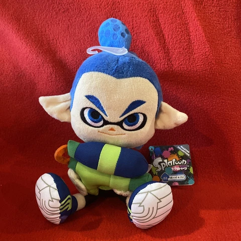 Splatoon Inkling Boy Blue 9" Plush Official Sen-Ei Little Buddy 1468 NEW NWT Cover