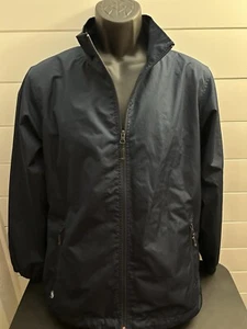 Women’s Stormtech Performance Large Navy Rain Jacket Full Zip Up Coat Weather - Picture 1 of 10