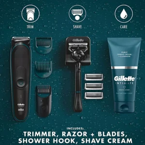 Afeitadora recortadora Gillette íntima para hombre cabello púbico aseo cabello y piel - Imagen 1 de 4