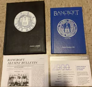 High School Yearbook Bancroft School Worcester, Massachusetts Blue Moon 1954 - Picture 1 of 8