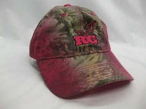 RG Realtree Girl Pink Camo Ladies Hat Camouflage Hook Loop Baseball Cap - Picture 1 of 10