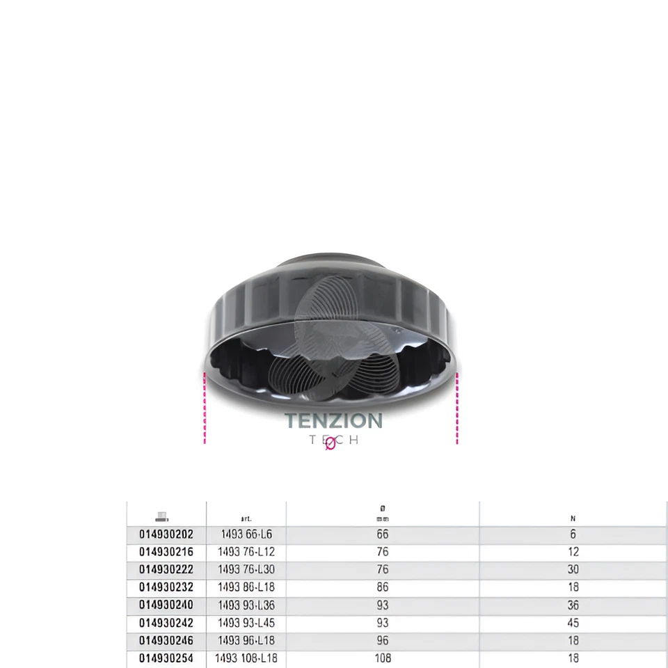 Chiave A Bussola Per Filtri Olio Purflux 1/2" - Beta 1493/PF - Immagine 1 di 1