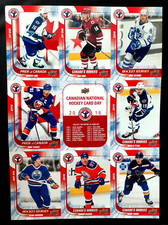 MCDAVID RC / DOUG GILMOUR 2015-16 UD NATIONAL HOCKEY CARD DAY UNCUT SHEET  36731