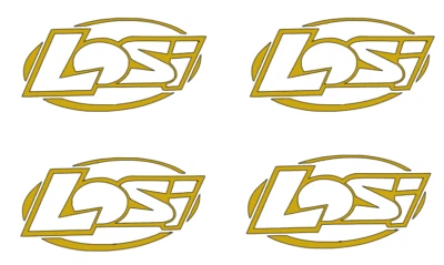 LOSI  LOGO  DIE-CUT  Decal   Sticker  ( 4 PCS )   RC Truck NEW - Image 1 of 3