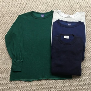 Lot of 4 Vintage Mens Duofold 2 Layer Long Sleeve Thermal Shirts Size Large USA - Picture 1 of 15