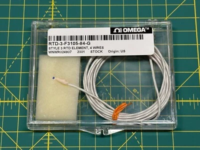 OMEGA RTD-3-F3105-84-G Pt100 Class A 4-Wire RTD Element 84” Leads | NEW - Image 1 of 3