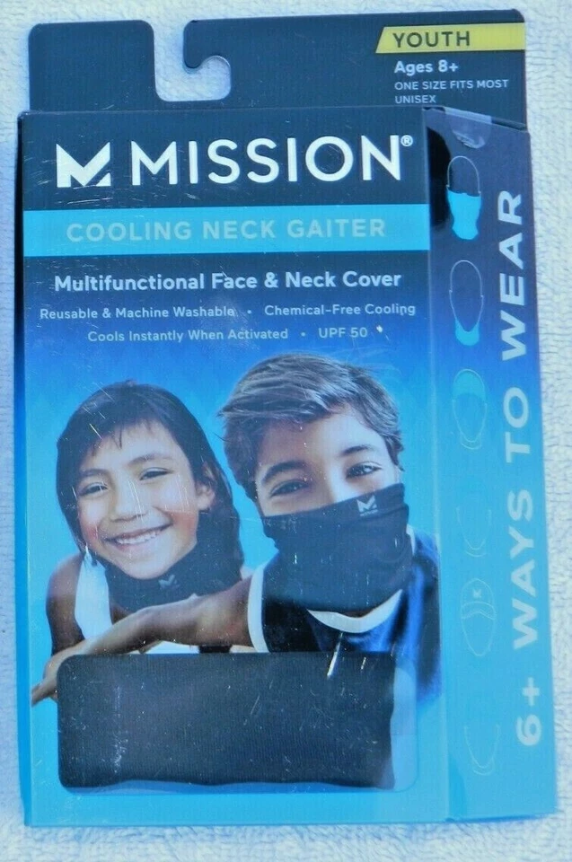 Polaina facial y cuello Mission Cooling multifuncional - edades 8+ - varios colores Foto 1 de 1