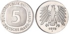 5 DM 1975 F Kursmünze Fehlprägung auf 2 Mark ohne Randschrift   104185