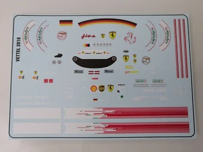 Ferrari SF71-H Sebastian Vettel " Canadian GP Winner - Figure Decals " 2018 1/18 - Bild 1 von 2