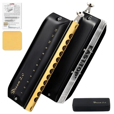 EASTTOP Chromatic Harmonica 12 Holes 48Tones Professional Dream Mouth Organ Gift - Image 1 of 4