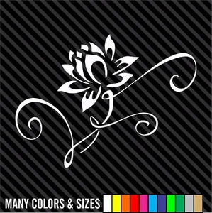 Flower Car Wall Decal Sticker Window Car Truck Decor Many Sizes and Colors - Foto 1 di 15
