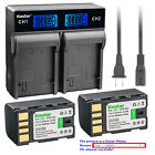 Kastar Battery LCD Rapid Charger for BN-VF815 JVC GZ-HD40AC GZ-HD40EK GZ-HD40EX