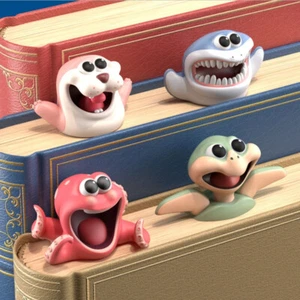 Funny Creative 3D Bookmark Cute Cartoon Animal Marker Kids Mini Gifts Stationary - Picture 1 of 10