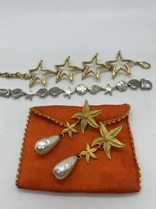 Modeschmuck Konvolut Summer Fun - 2 Armbänder & 1 Paar Ohrringe - Bild 1 von 6