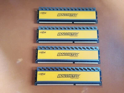 Ballistix Tactical 32GB 4x 8GB DDR3 1866MHz (PC3 14900) BLT4G3D1869DT1TX0 - Image 1 of 2