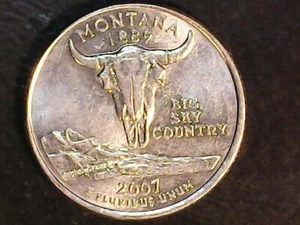2007 P Washington / Montana State Quarter BU Circulated - Picture 1 of 2