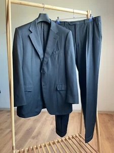 Canali Exclusive Pinstripe Gray Wool Suit Size EUR 52R - Bild 1 von 21