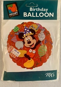 Vintage Disney Mickey Unlimited Birthday Hat Helium Balloon NOS 1998 USA Made - Picture 1 of 2