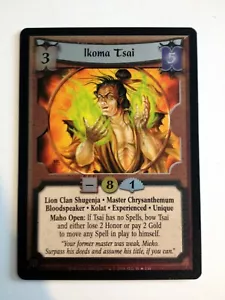 Ikoma Tsai Lámina Experimentada L5R CCG Ira del Emperador WoE - Imagen 1 de 1