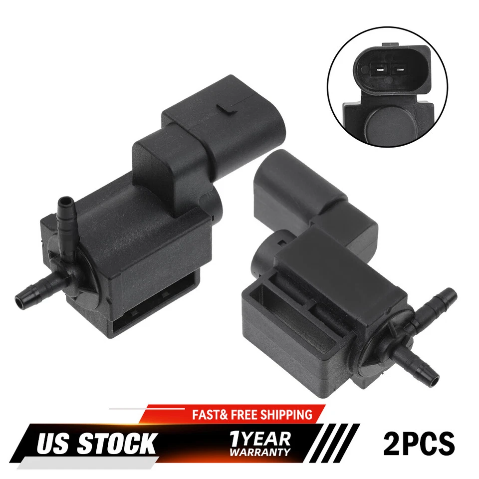 2X Electroválvula de vacío EGR 037906283C para Audi A4 A6 Quattro Beetle Passat Foto 1 de 4