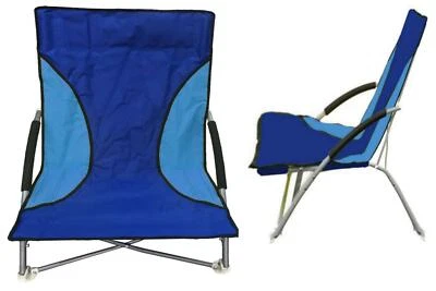 METETEL Folding Low Camping Chair, Lightweight, Foldable, Portable Garden Beach Seat