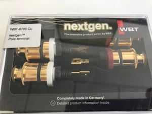 4 X WBT-0705 Cu Nextgen Terminales De Polo De Cobre Puro 0705Cu - Imagen 1 de 2