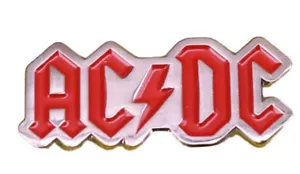 Spilla smaltata metallo nome rock band ACDC - Foto 1 di 1