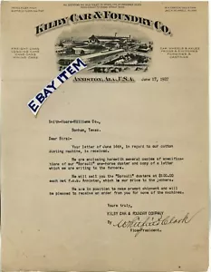 1922 ANNISTON ALABAMA Thomas KILBY AUTOGIESSEREI Whitfield CLarK DARDEN J. WorreLL - Bild 1 von 1