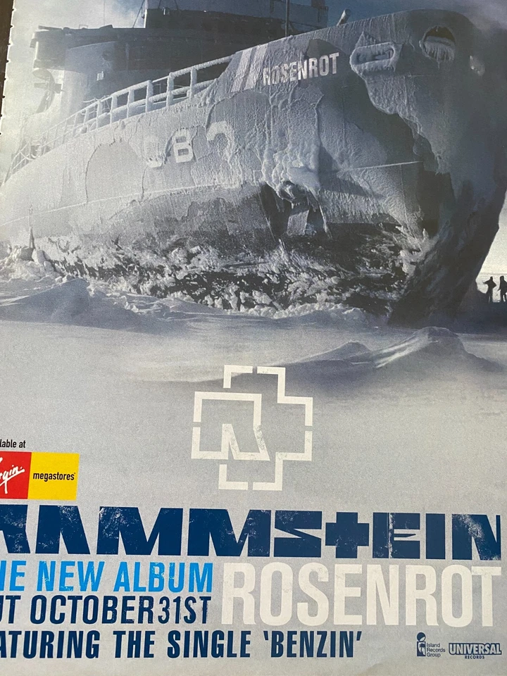 Rammstein, Rosenrot, Full Page Vintage Promotional Ad - Image 1 of 1